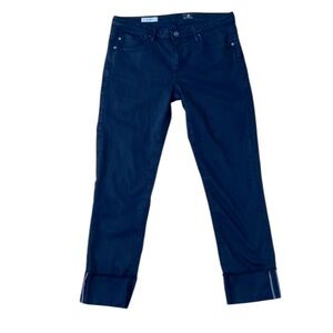 AG Adriano Goldschmied Stevie Slim Straight Cuffed Jean Black 29